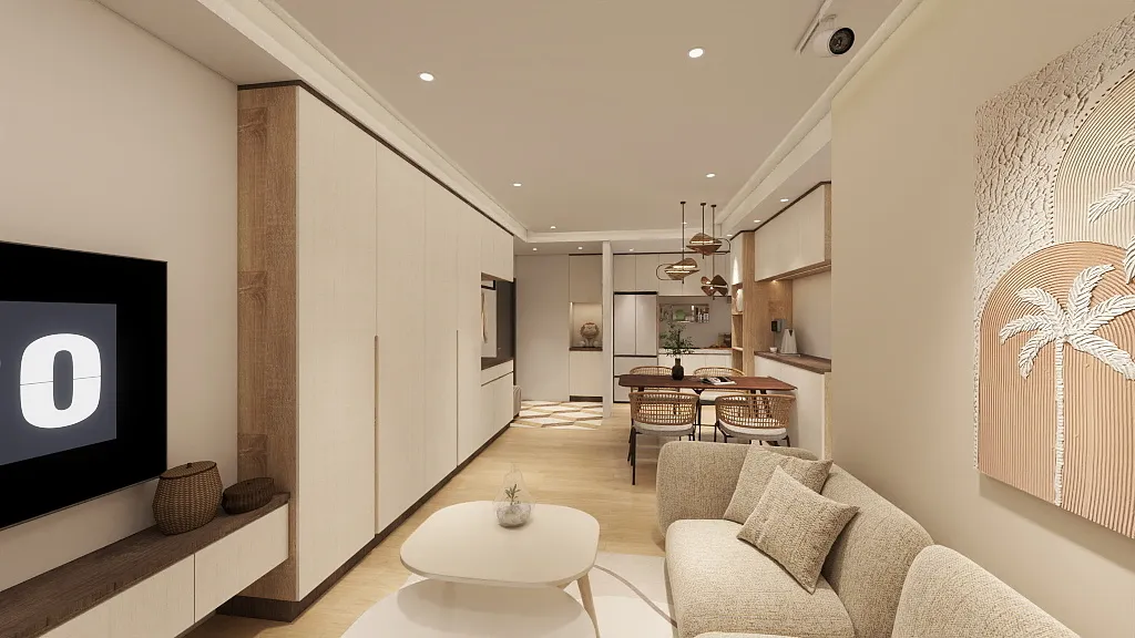 邸苑室內設計-元城上萃 3房-客廳-北歐風