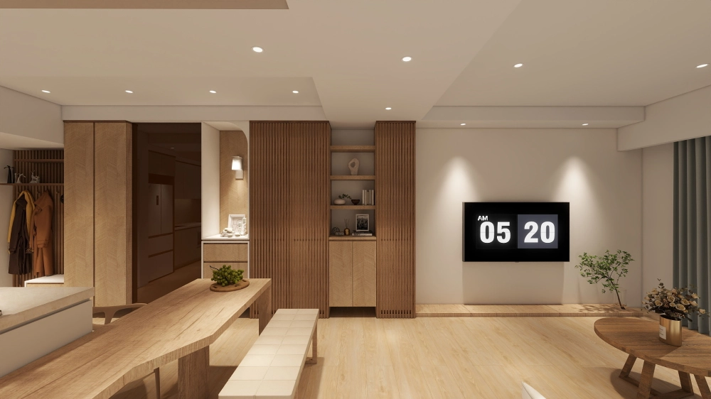 【磐興寬心四房設計】日系簡約 × 26 坪住宅規劃｜台中北屯｜邸苑室內設計