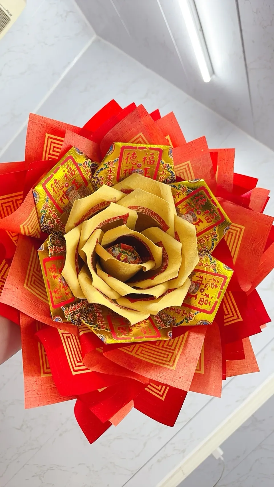 金紙花束