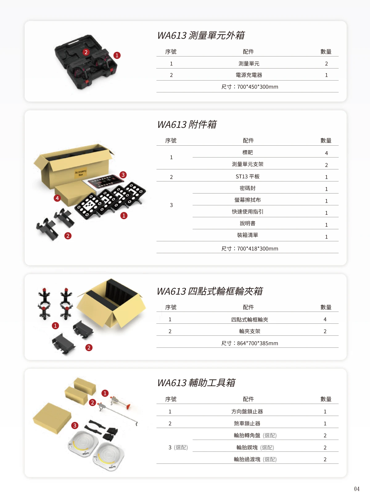 WA613 磁吸式無線3D四輪定位儀 (壁掛版)