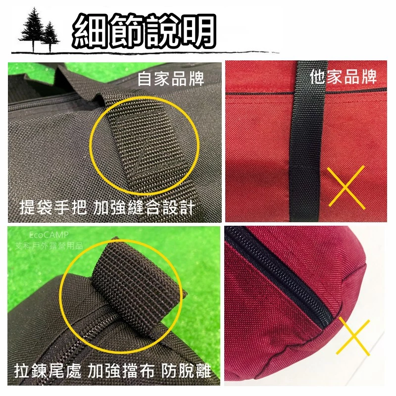 露營美學 特多龍加厚營柱袋《可提式營柱收納袋》伸縮桿營柱收納袋 長型收納袋 裝備收納袋 威力屋專用《艾科戶外／中壢》