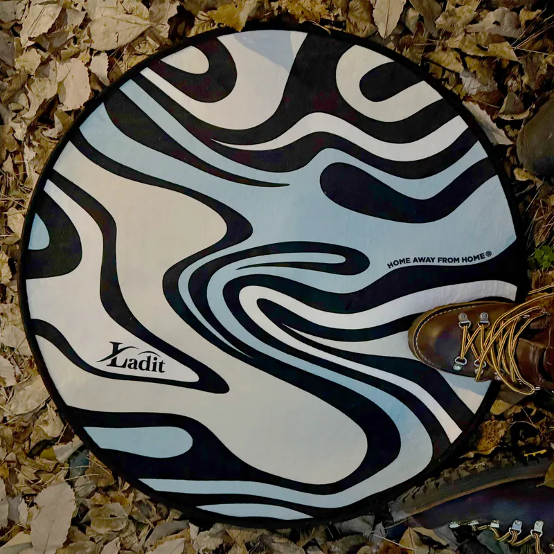 LADIT|Door Mat Round ArtMarble|藝術大理石紋地墊