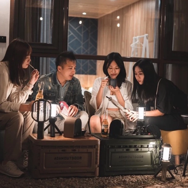 ADAMOUTDOOR｜戶外LED野戰工作燈〈軍綠／沙色／黑色〉ADCL-WK01「EcoCAMP│艾科戶外」