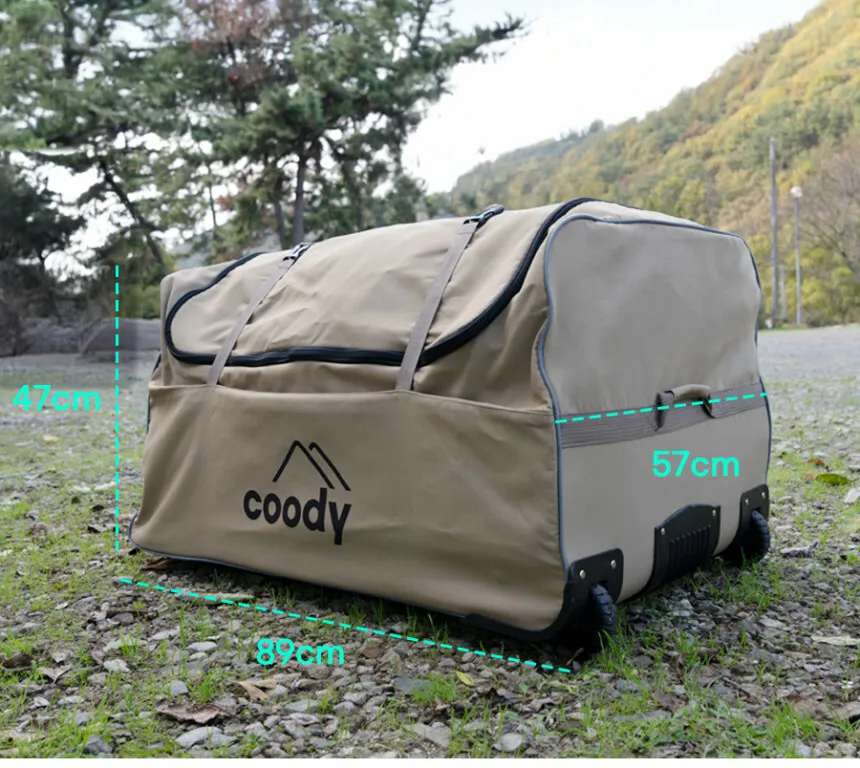 Coody 充氣帳篷 雙輪子收納包袋 輪包