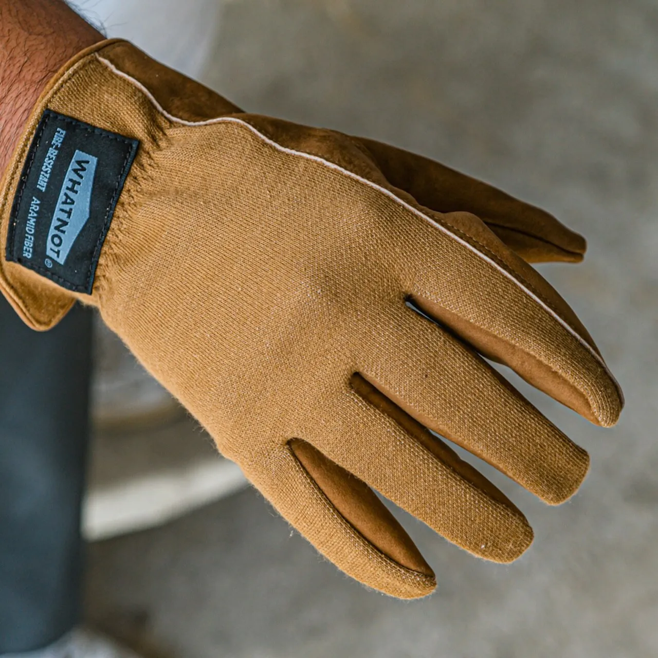 WHATNOT｜OUTDOOR GLOVES 日本製牛皮難燃手套