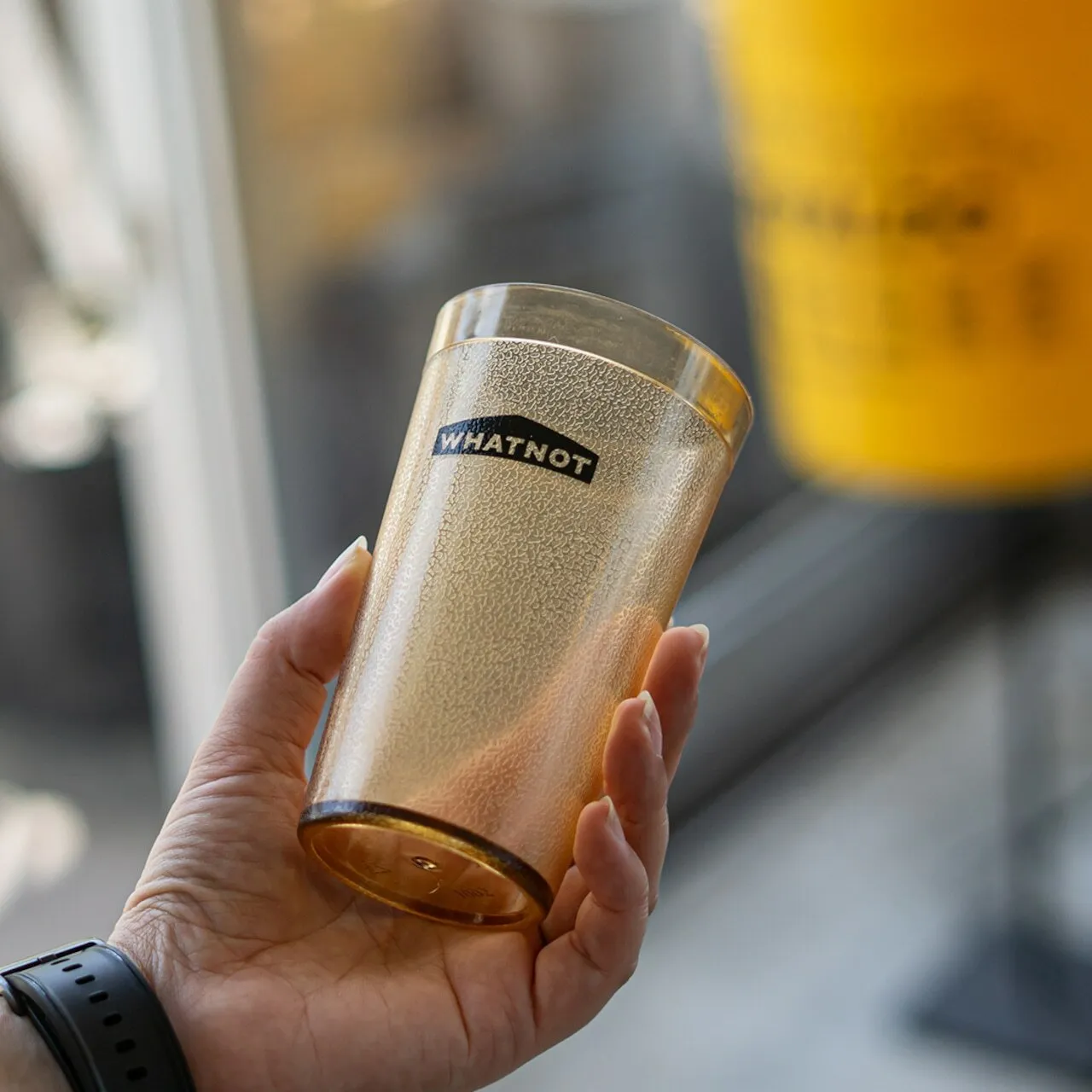WHATNOT｜PLASTIC TUMBLER 350ML 塑膠高球杯_琥珀