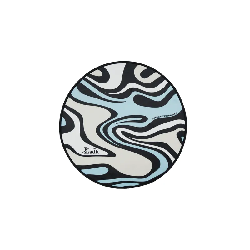 LADIT|Door Mat Round ArtMarble|藝術大理石紋地墊