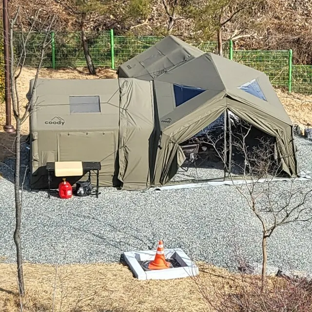 Coody HUB 六角客廳帳樞紐站庇護所13 棉布充氣帳篷