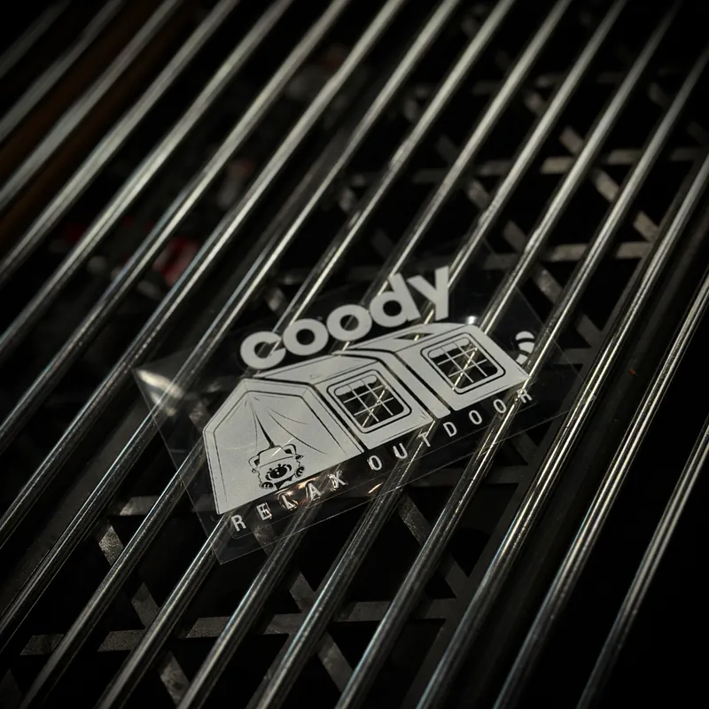 Coody x Upino上隱號 光固透明貼紙 車貼 鋁箱貼