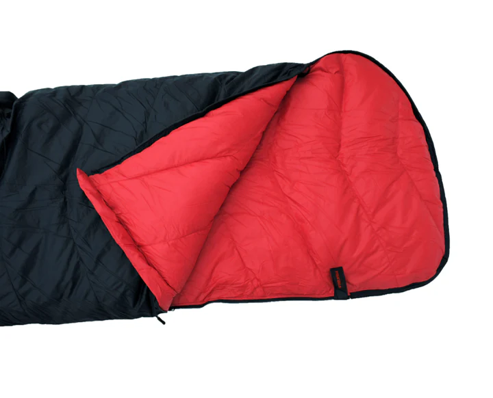 羽絨睡袋_Cross信封型（黑紅）