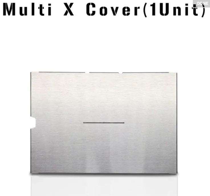 CAMAFORCE｜Multi x cover｜不鏽鋼IGT系列組合小桌｜一單位蓋板｜銀色