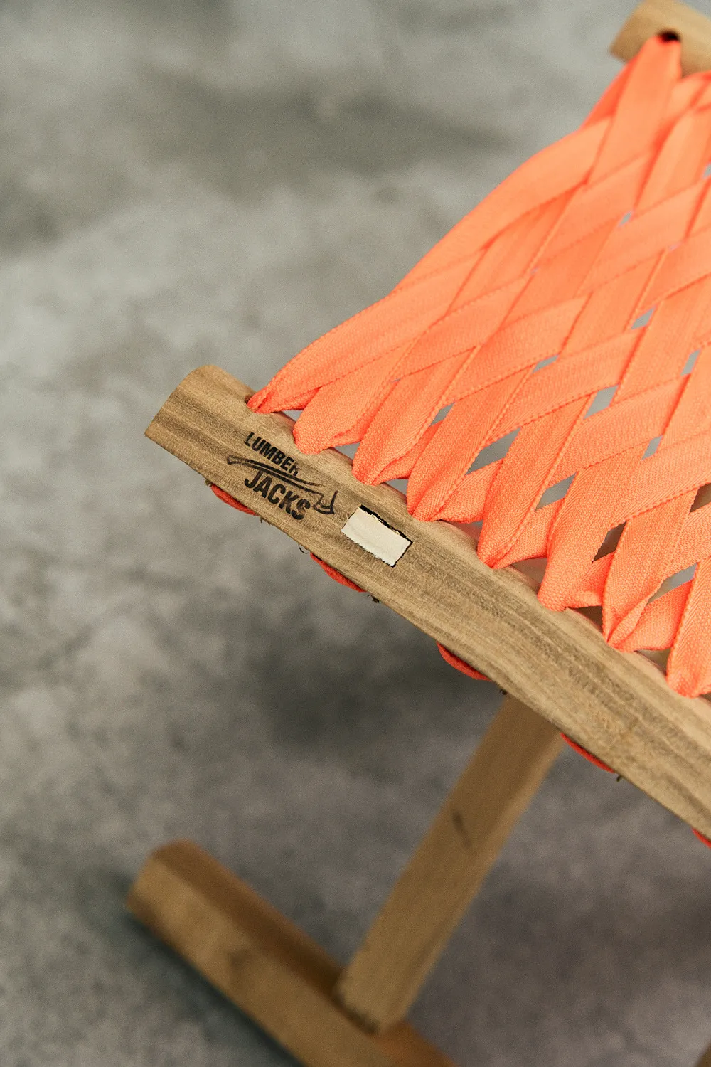 WHATNOT｜LUMBER JACKS CHAIR ORANGE 編織折疊椅
