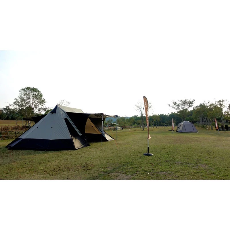 BIG LION威力屋 58雙峰帳〈卡其+深灰+銀膠〉《EcoCamp艾科戶外／中壢》