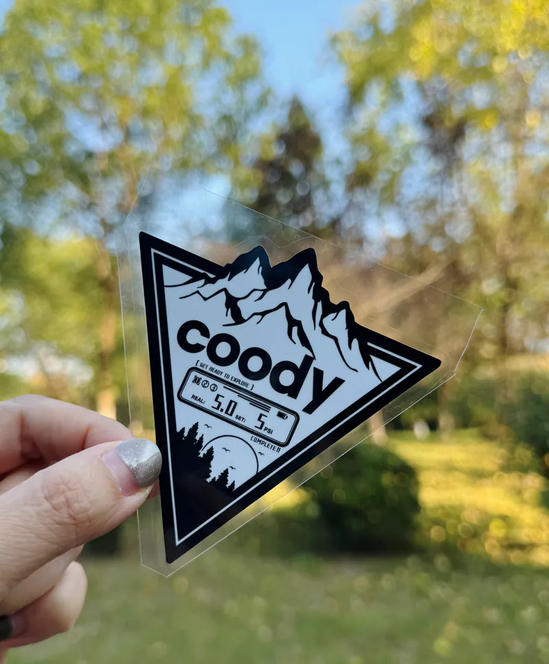 Coody x Upino 上隱號 貼紙 車貼 鋁箱貼