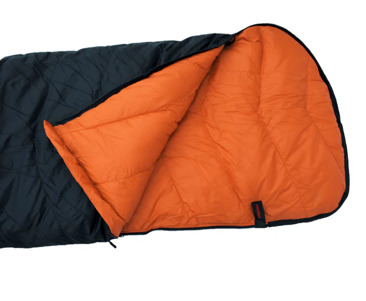羽絨睡袋_Elite信封型（黑橘）