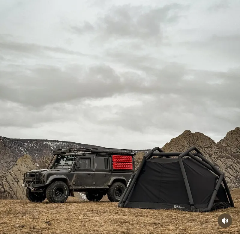 CAMVIL｜CRAB 4P+ AIR｜充氣螃蟹帳｜防雨保暖｜4人帳