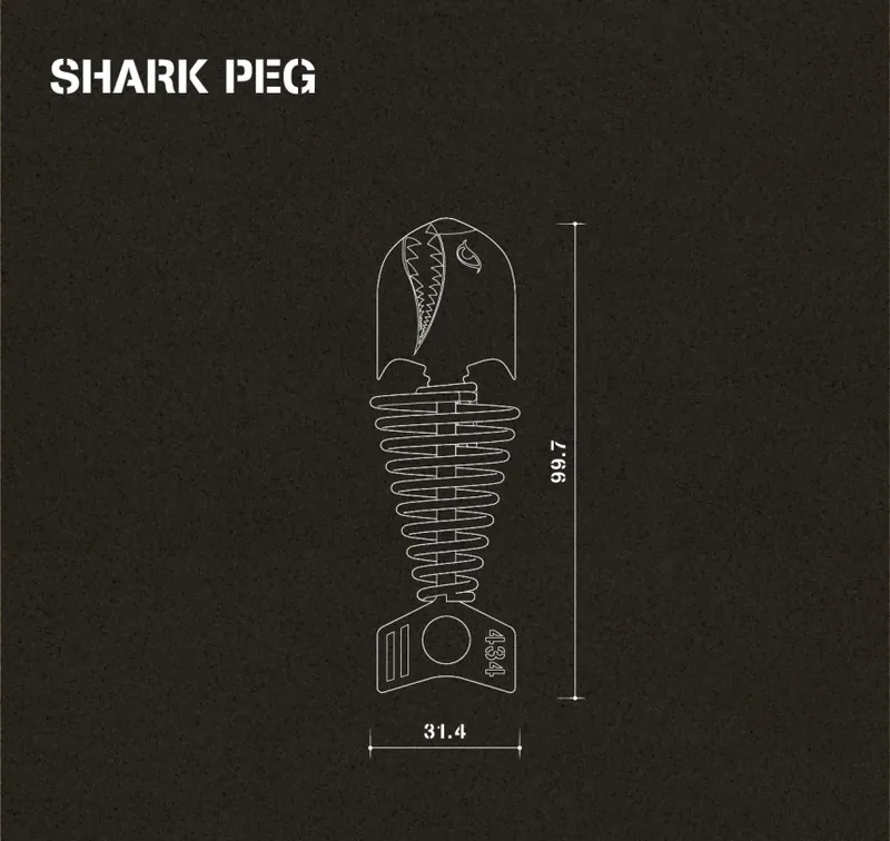 CAMVIL｜鯊魚魚骨釘｜棧板營位必備