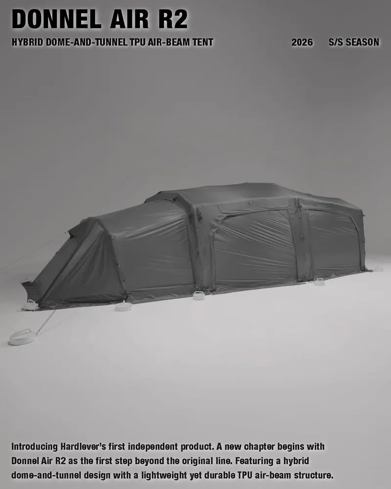 CAMVIL｜Hardlever Donnel Air R2｜混合式充氣帳