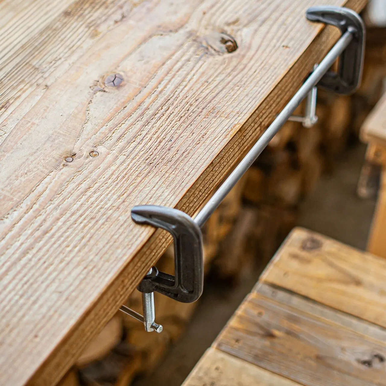 WHATNOT｜IRON CLAMP BAR 鐵製桌邊吊架