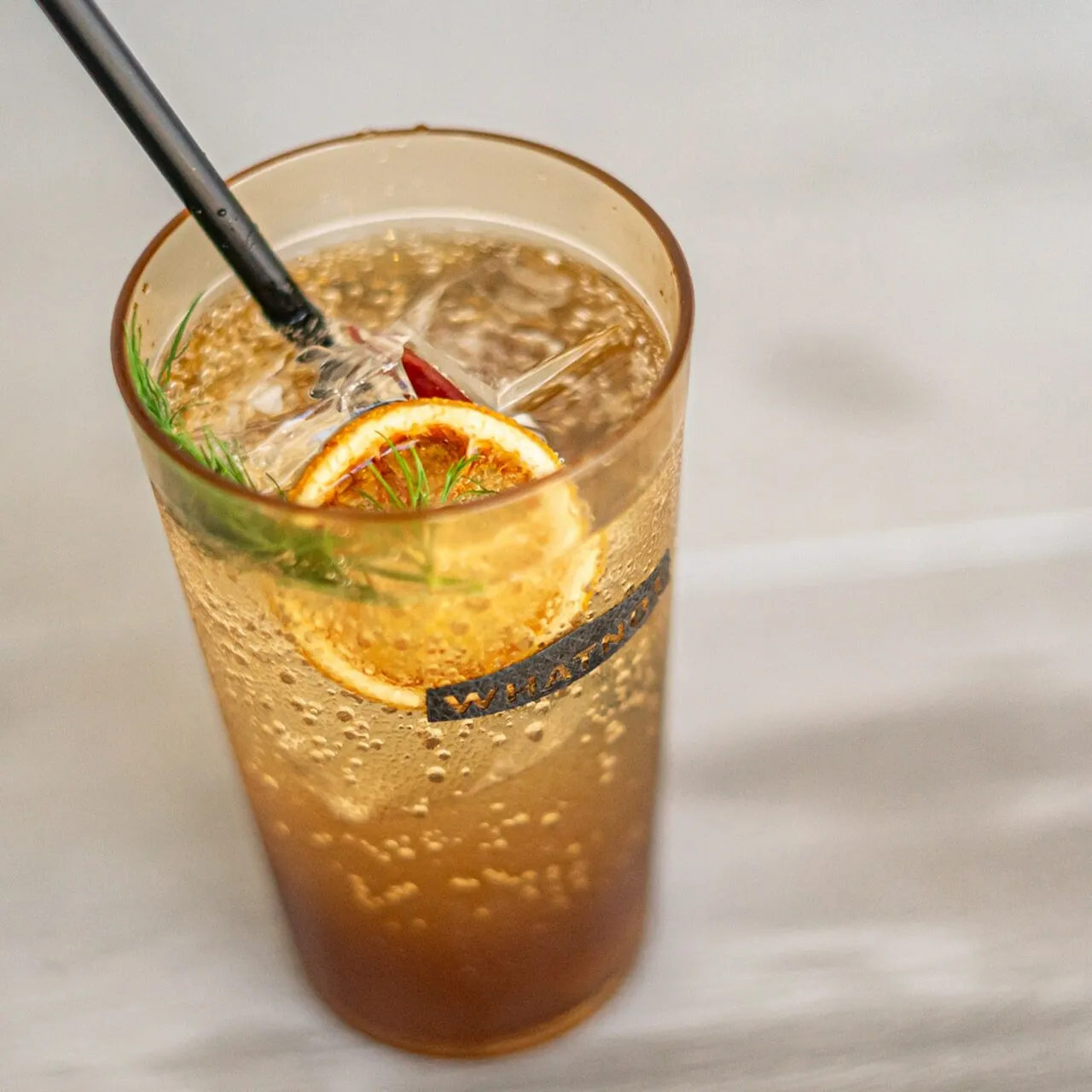 WHATNOT｜PLASTIC TUMBLER 350ML 塑膠高球杯_琥珀