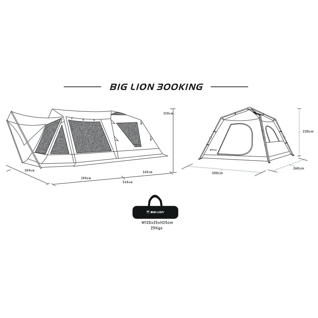 BIG LION威力屋 摩卡300KING 銀膠／MIT台灣製造／四季帳篷〈EcoCAMP｜艾科戶外｜中壢〉