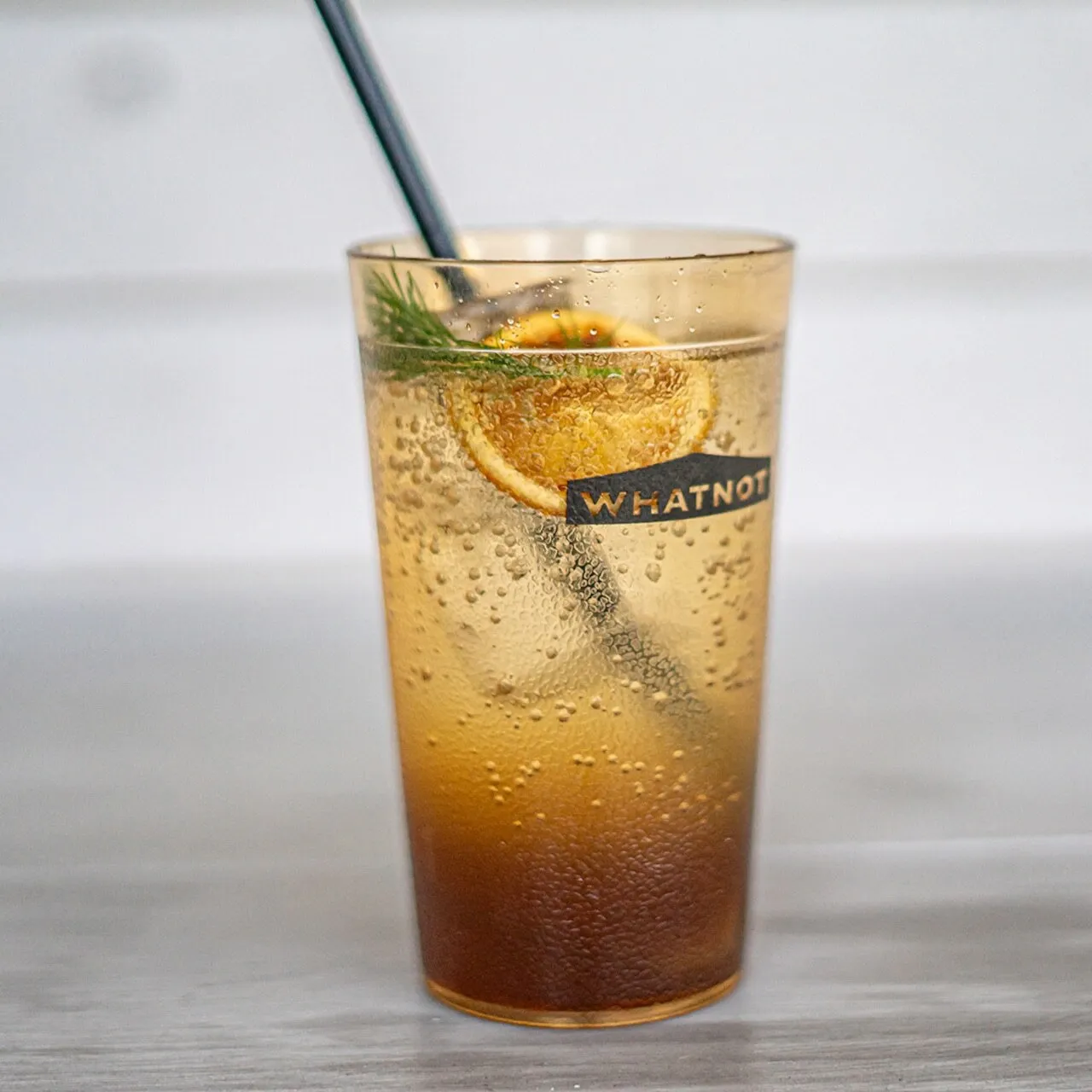 WHATNOT｜PLASTIC TUMBLER 350ML 塑膠高球杯_琥珀