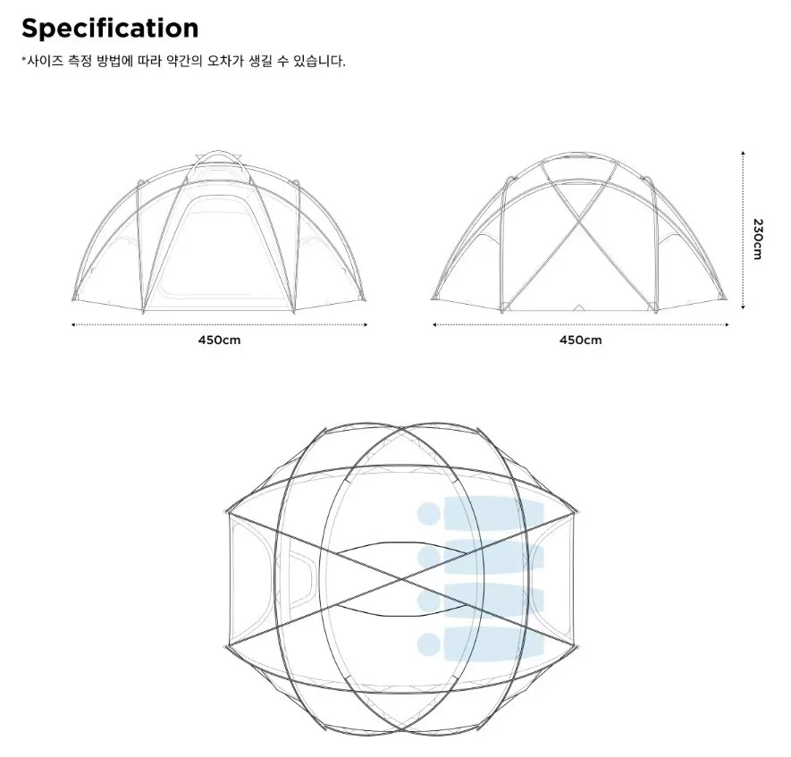 LADIT｜GAUR｜DOME 4P｜球型帳