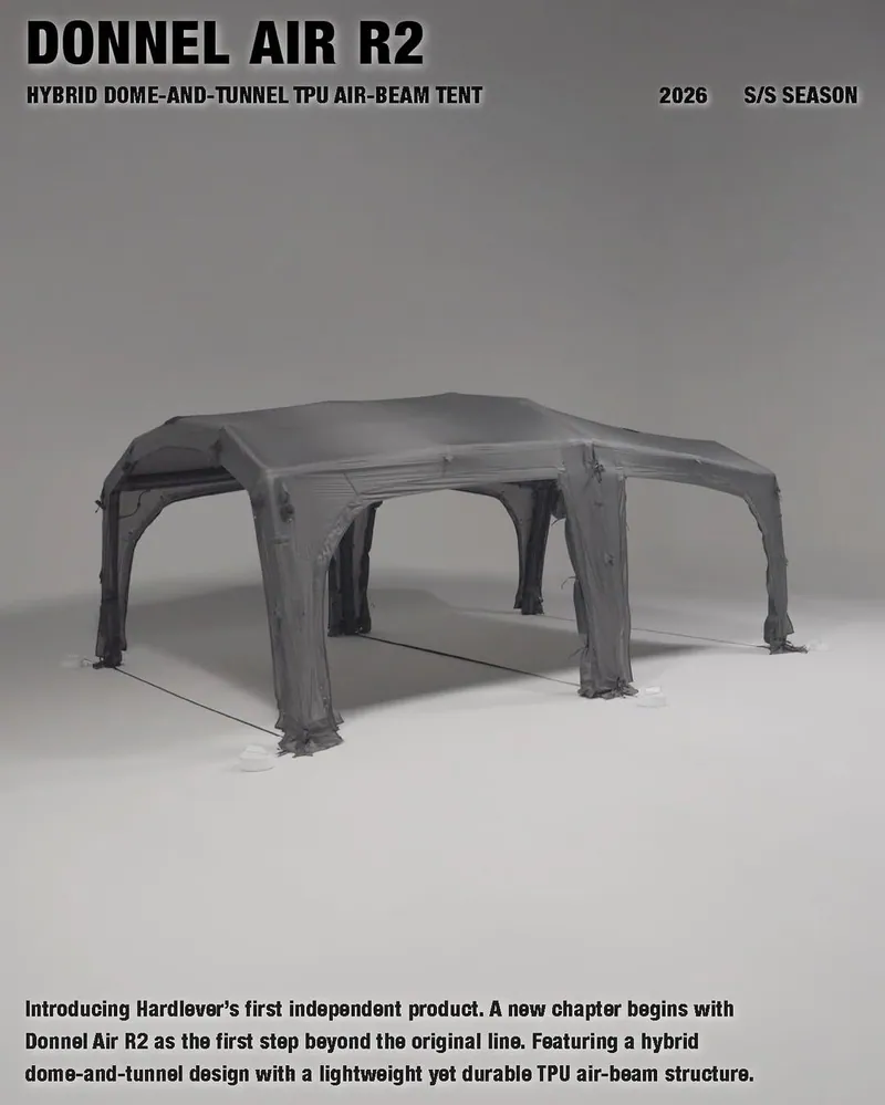 CAMVIL｜Hardlever Donnel Air R2｜混合式充氣帳