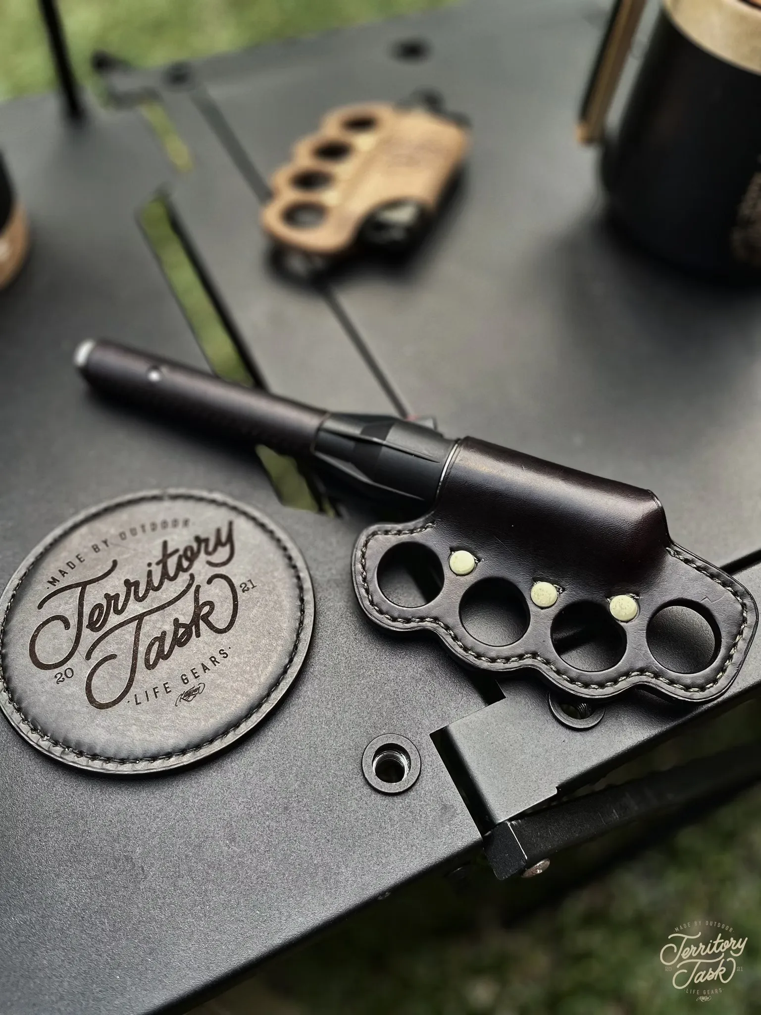 地域仕事/Territory Task 手做皮革磁吸杯墊