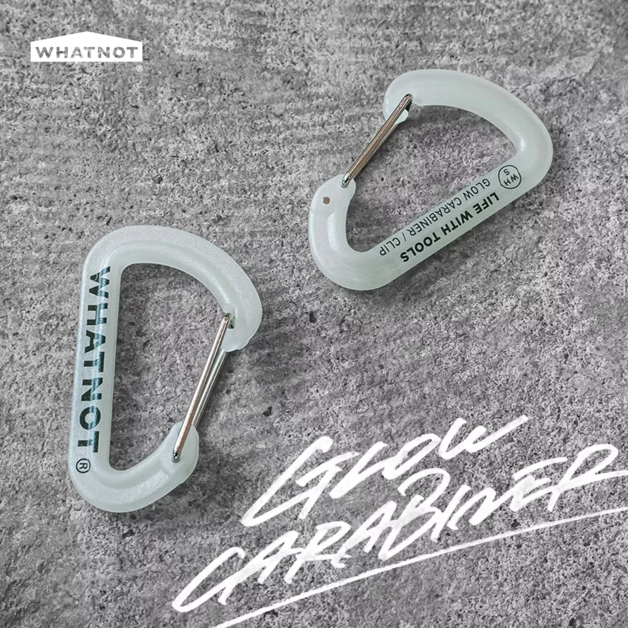 WHATNOT｜GLOW CARABINER 夜光C型扣 (單入)