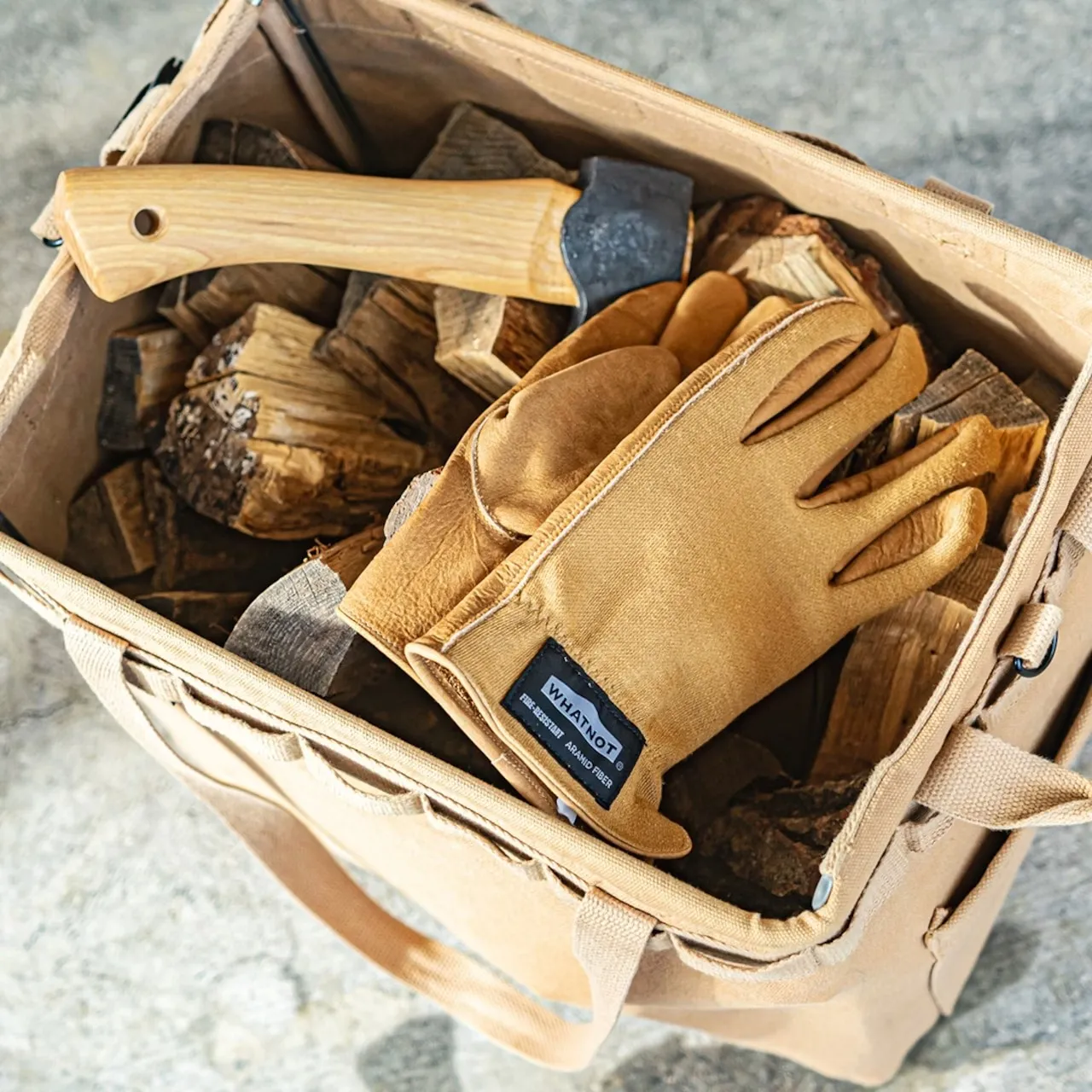 WHATNOT｜OUTDOOR GLOVES 日本製牛皮難燃手套