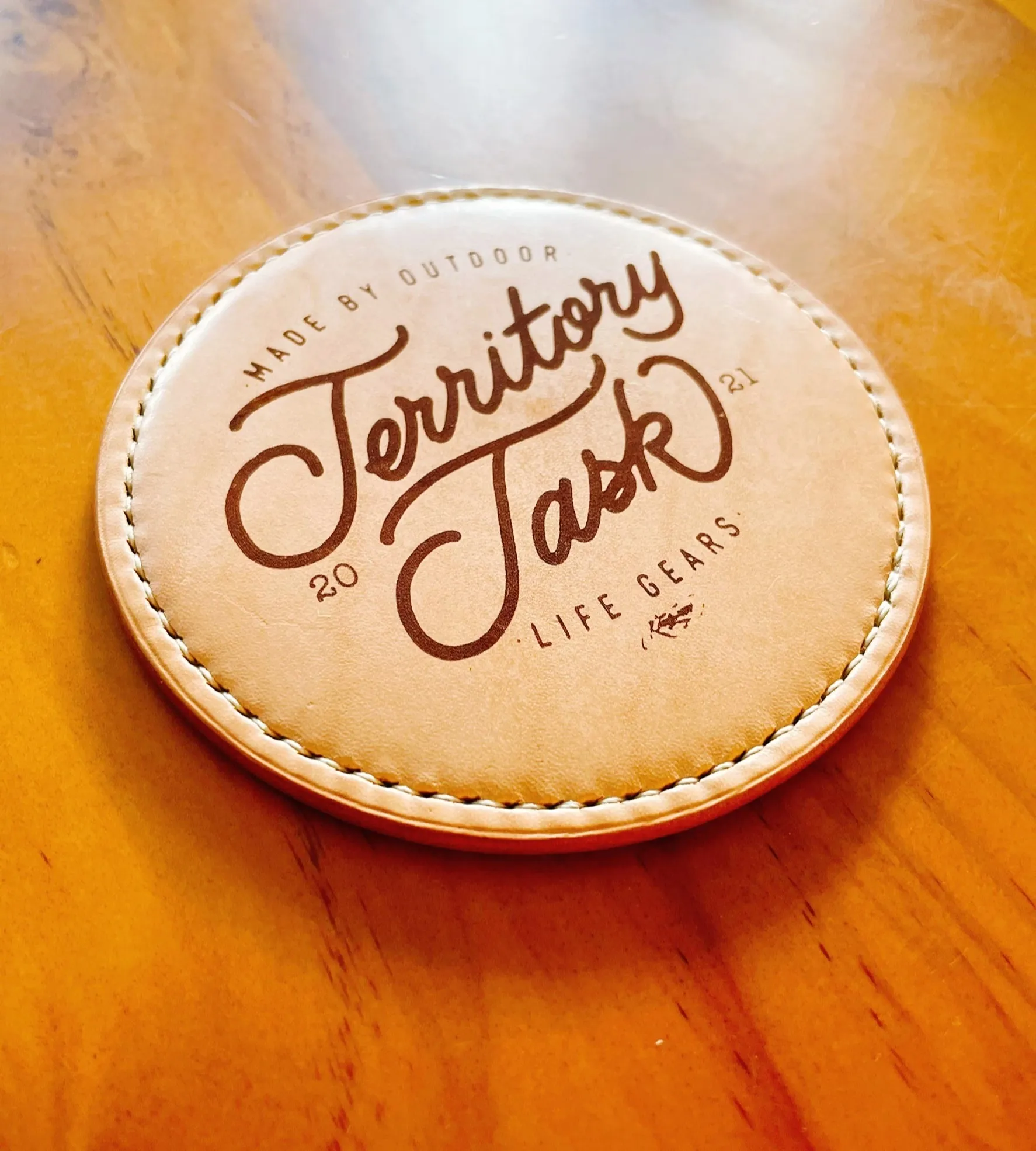 地域仕事/Territory Task 手做皮革磁吸杯墊