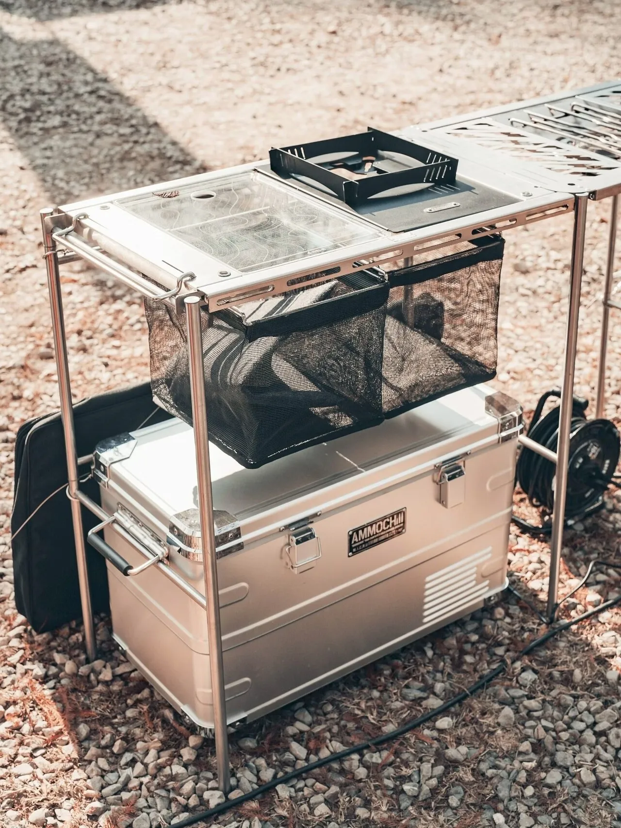 ANGLE × TT ｜ 快銀系列 QuickSilver ｜ 模組化平台｜擴展置物架組(IKEA毛巾架)+可調式桌框 套組