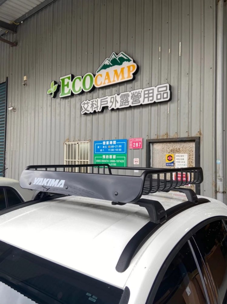FORD FOCUS 安裝 YAKIMA 包覆式橫桿 + YAKIMA LoadWarrior 裝載戰士車頂籃