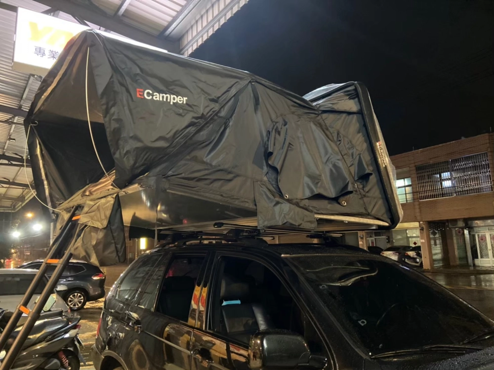 BMW X5 安裝 YAKIMA HD Bar 載重型橫桿+Ecamper 三代車頂帳