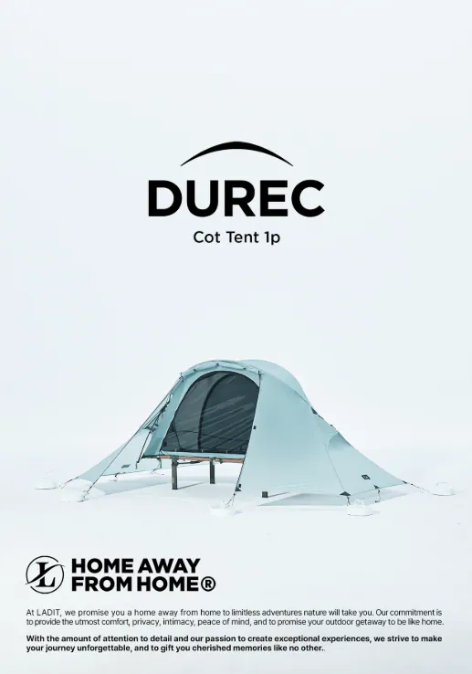 LADIT｜DUREC｜Cot Tent 1P｜行軍床帳