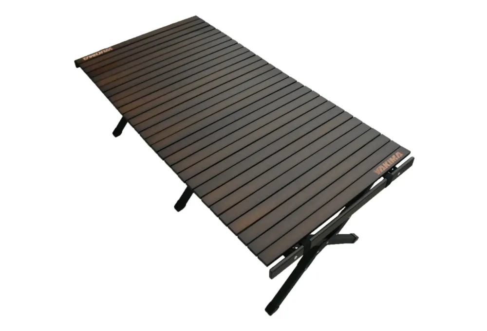 鋁合金腳蛋捲櫸木桌_原木桌