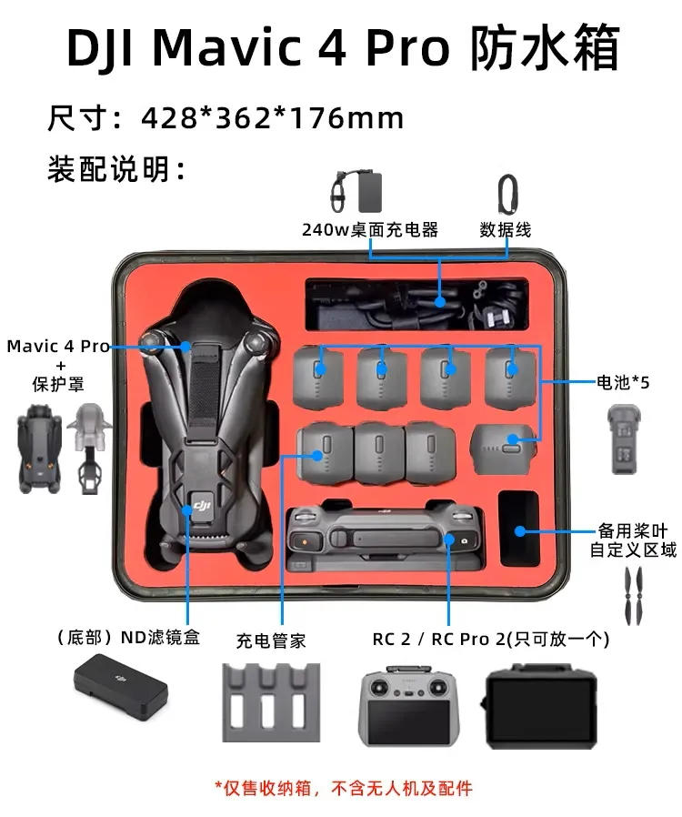 【 E Fly 】大疆 DJI Mavic4 Pro 空拍機 收納箱 手提箱 便攜箱