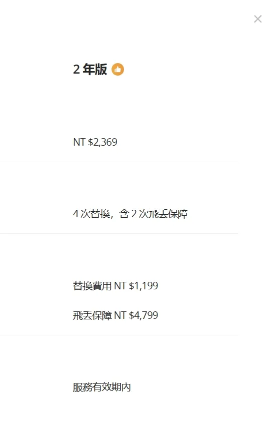 DJI Care 隨心換 2 年版（DJI Lito X1）