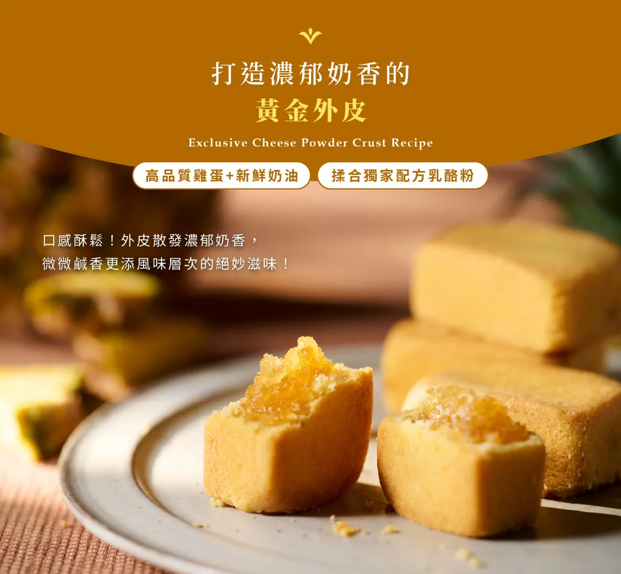 鳳梨酥12入禮盒(奶蛋素)｜舊振南