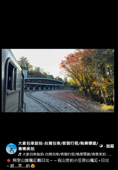 阿里山賞楓紅觀日出