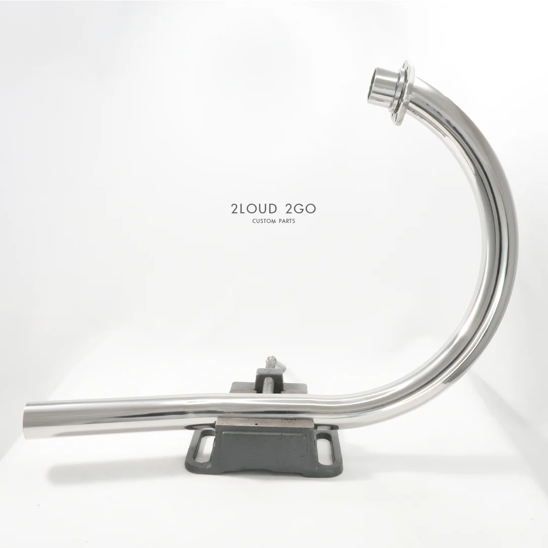 2LOUD Custom Wild Wolf Dual-Bend Front Exhaust Pipe