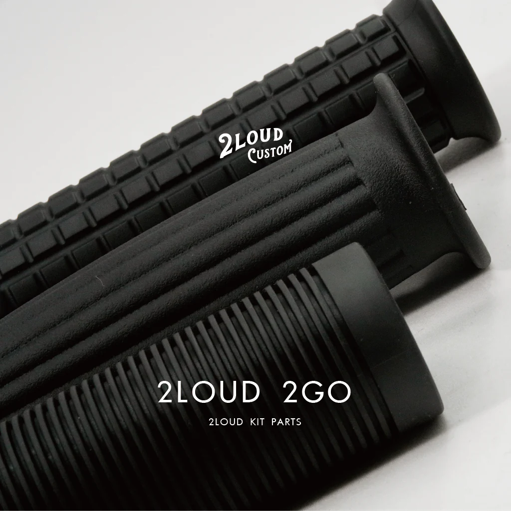2LOUD Custom BLACK Vintage Handlebar Grips