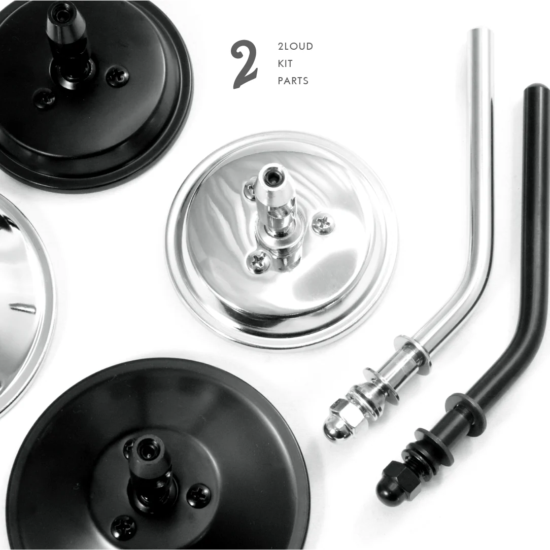 Four-inch Harley/Ducati Round Rearview Mirror