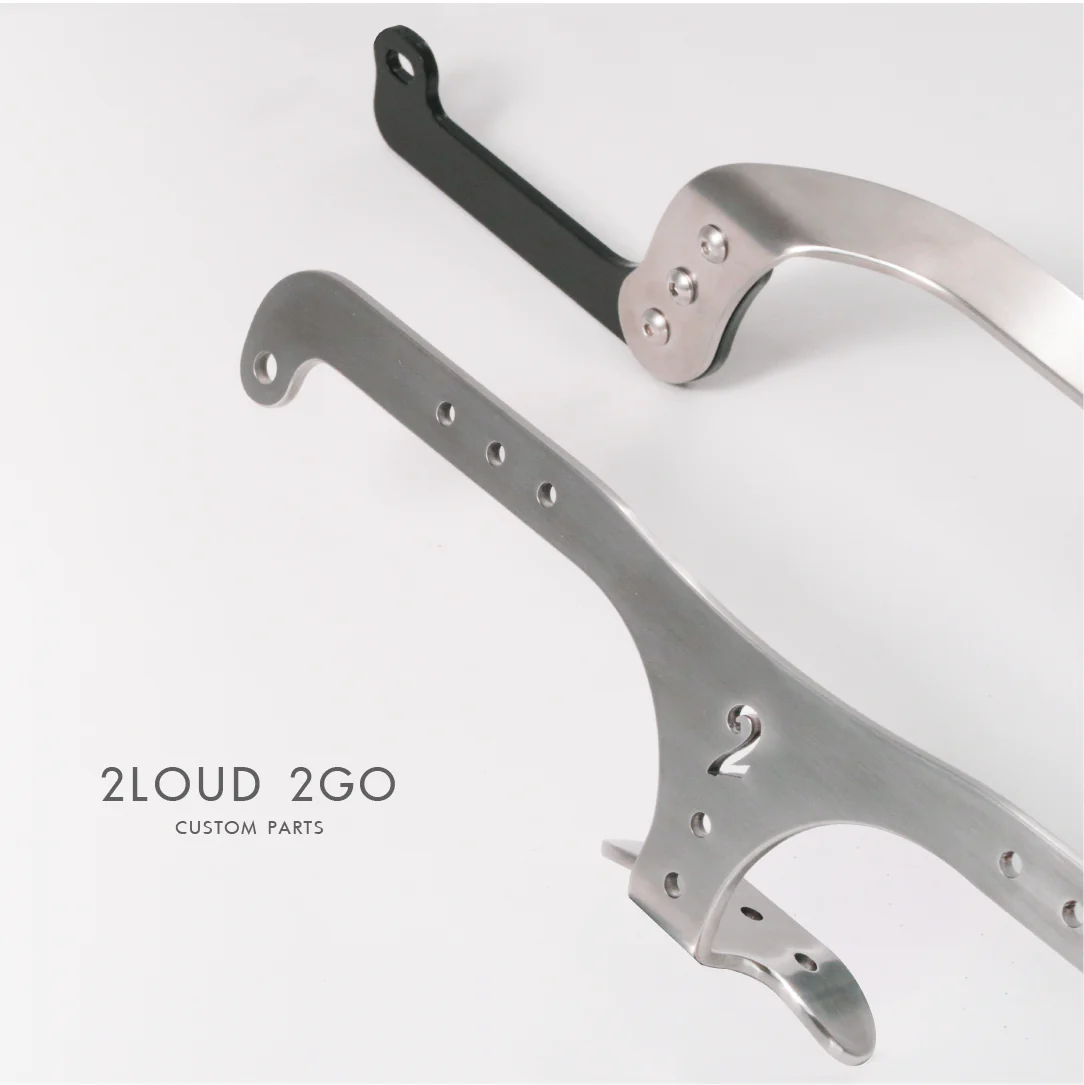HONDA CC110 Dedicated Chain Cover - Polished Silver with Hairline Texture