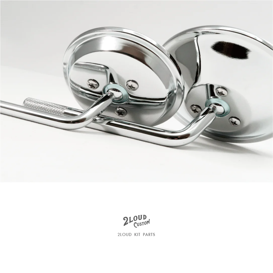 2LOUD Custom 3 Inch mirror with a round diameter of 76mm