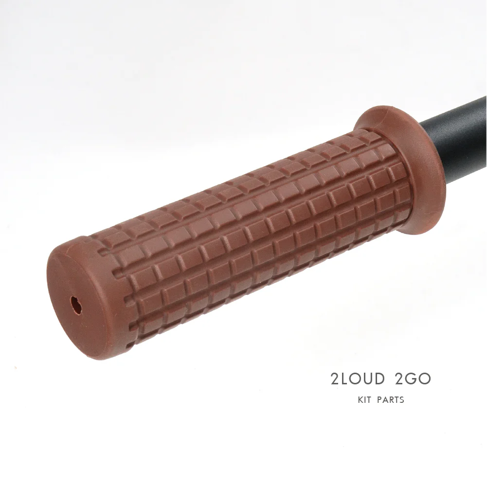 2LOUD Custom Brown Vintage Handlebar Grips
