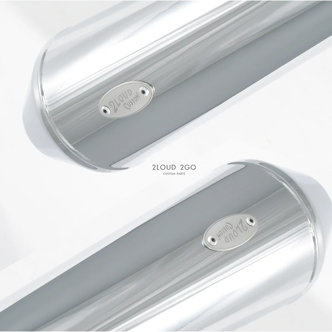2LOUD Custom Wild Wolf Dual-Bend Front Exhaust Pipe