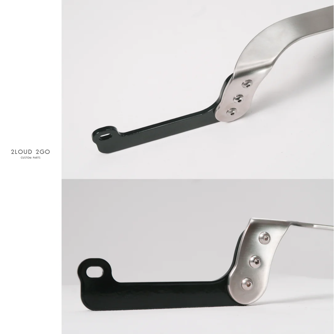 HONDA CC110 Dedicated Chain Cover - Polished Silver with Hairline Texture