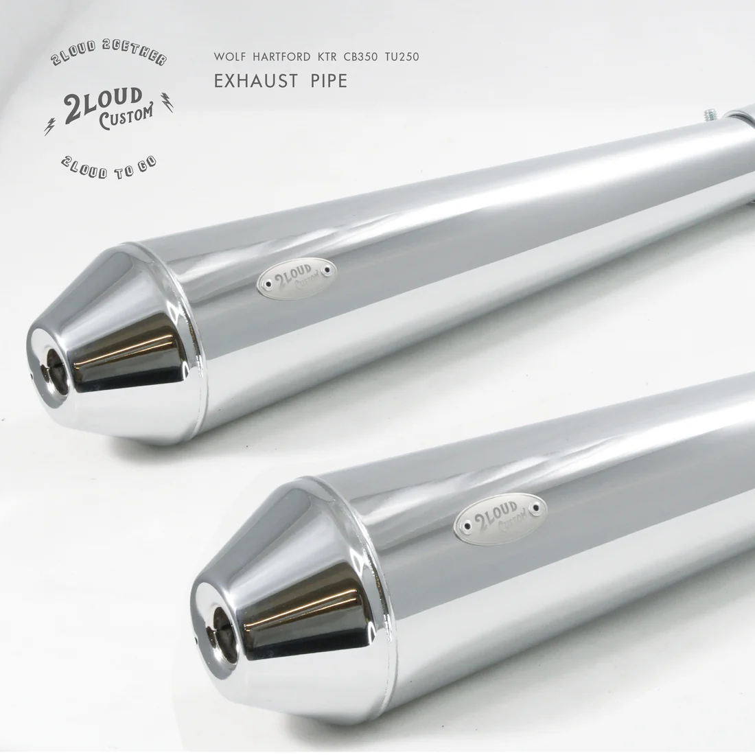 2LOUD Custom KTR150/HARTFORD Leopard Front Exhaust Pipe
